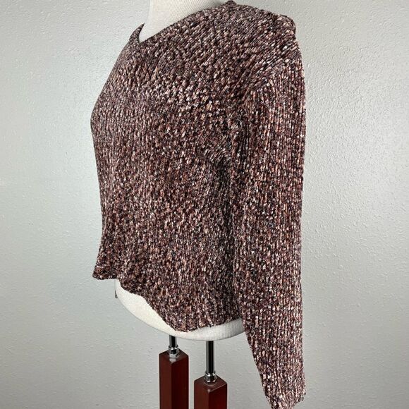 Carolyn Taylor Petite Cropped Long Sleeve Sweater Top EUC - Picture 3 of 6